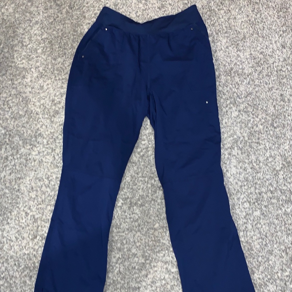 Healing hands navy blue woman’s scrub pants, large